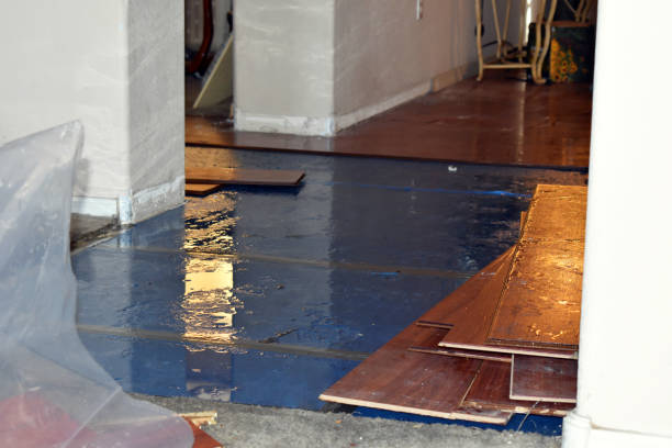 Professional Flood Damage Repair technician working in Visalia, CA